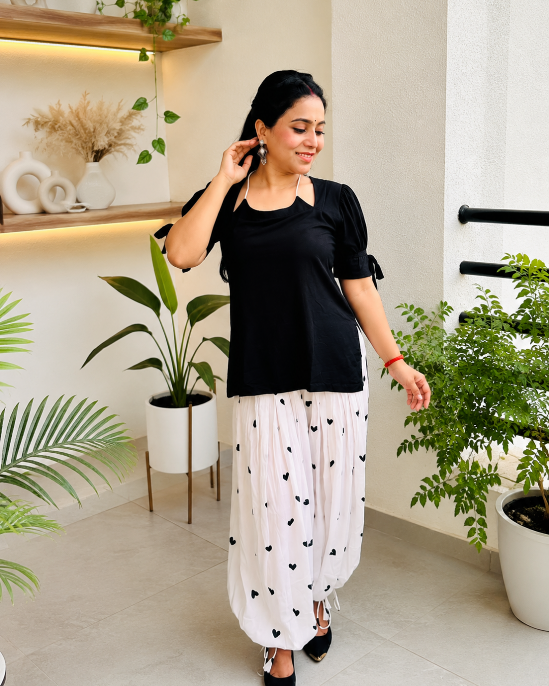 MASHOOQA Corset  Back Kurti  with Farshi salwar  Set