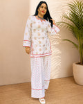 SUMITRA SQUARE NOTCH NECK BOTH SIDE CORD