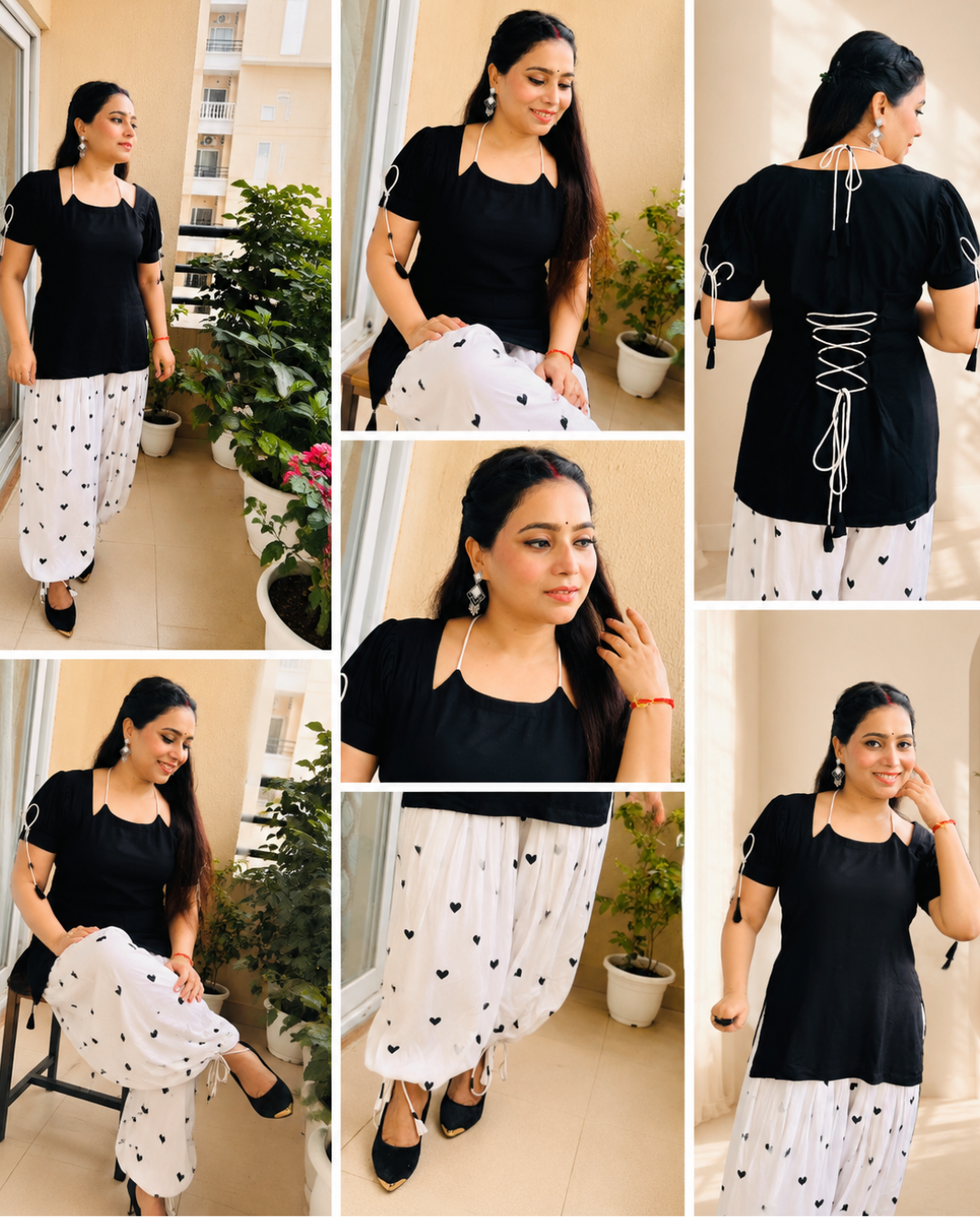 MASHOOQA Corset  Back Kurti  with Farshi salwar  Set
